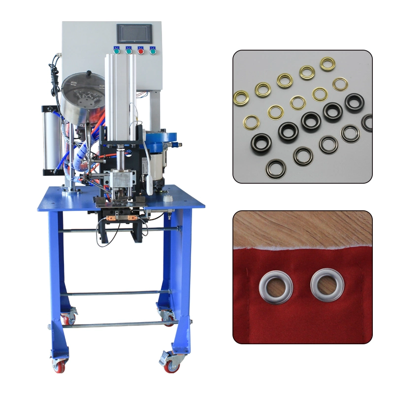 Industrial Pneumatic Eyelet Grommet Punching Machine for Thick Fabrics