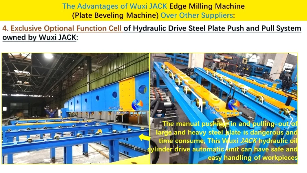 Hydraulic Sheet Metal Steel Plate Beveling End Edge Milling Machine Groove Chamfering
