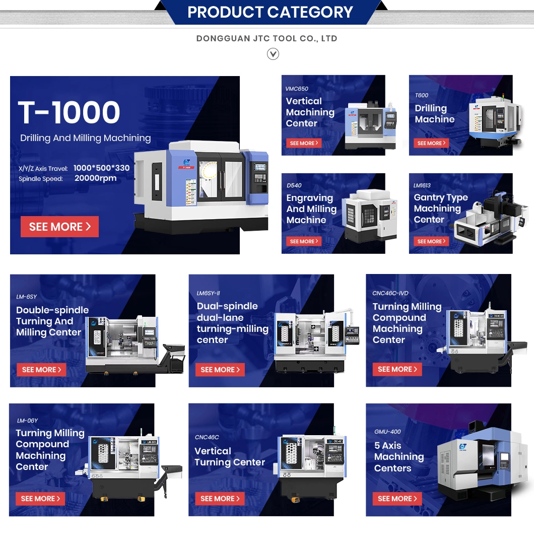 Jtc Tool Mini Bench Tapping Machine China Manufacturers 5 Axis CNC Mill 0.008mm Positioning Accuracy T1000 High Speed Drilling and Tapping Machine