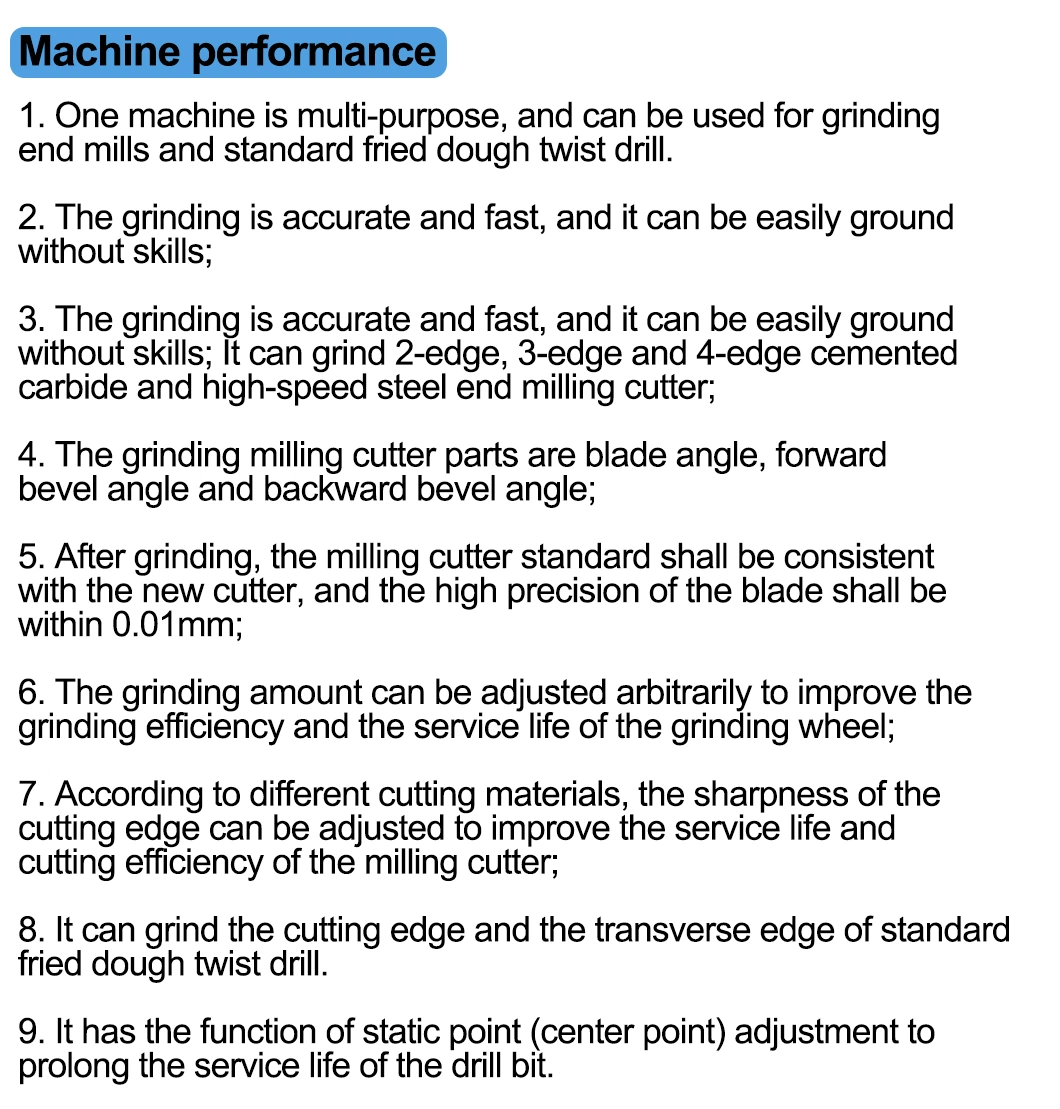 Easy Operating Drill Bit Sharpening Machines ED-1213 with Grinding 3-13mm