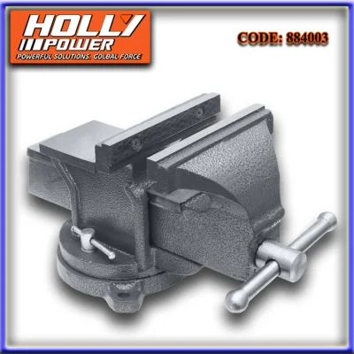 3 Inch Heavy Duty Cast Iron Bench Vise/ Flexible Swivel Locking Base Home Work Bench Vise