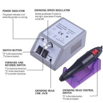 Professional Electric Nail Drill Manicure Set Kit Nail Grinding Glazing Machine