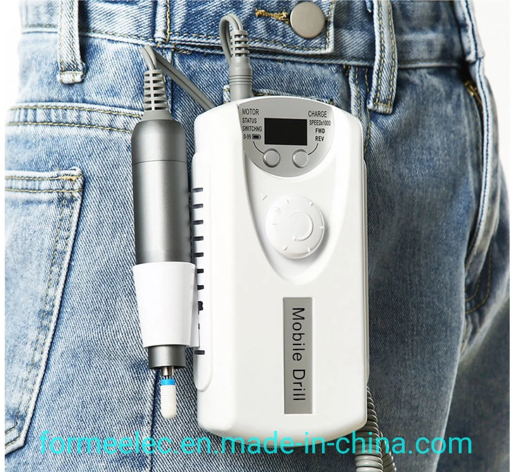 Electric Nail Drill Rechargeable Manicure Drill Machine Portable Nail Grinding Machine